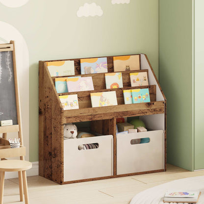 Kids Bookshelf Old Wood 72.5 x 29.5 x 69 cm Engineered Wood