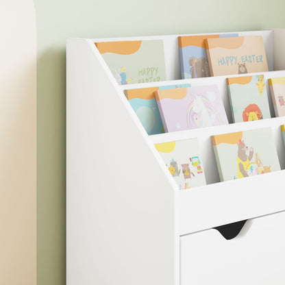 Kids Bookshelf White 60 x 29.5 x 69 cm Engineered Wood
