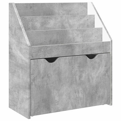Kids Bookshelf Concrete Grey 60 x 29.5 x 69 cm Engineered Wood