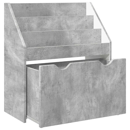 Kids Bookshelf Concrete Grey 60 x 29.5 x 69 cm Engineered Wood