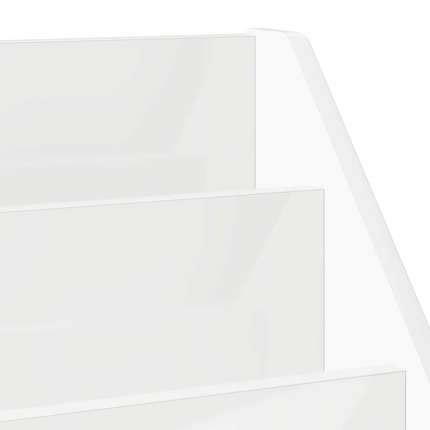 Kids Bookshelf with Drawer High Gloss White 60 x 29.5 x 69 cm