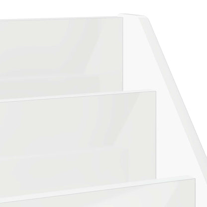 Kids Bookshelf with Drawer High Gloss White 60 x 29.5 x 69 cm