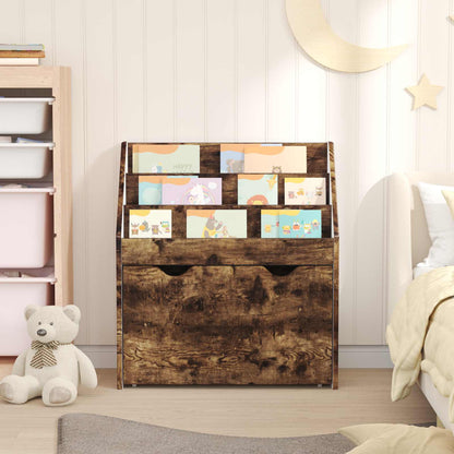 Kids Bookshelf Smoked Oak 60 x 29.5 x 69 cm Engineered Wood