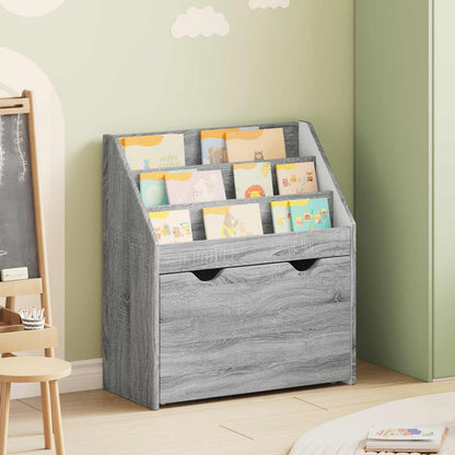 Kids Bookshelf Grey Sonoma 60 x 29.5 x 69 cm Engineered Wood