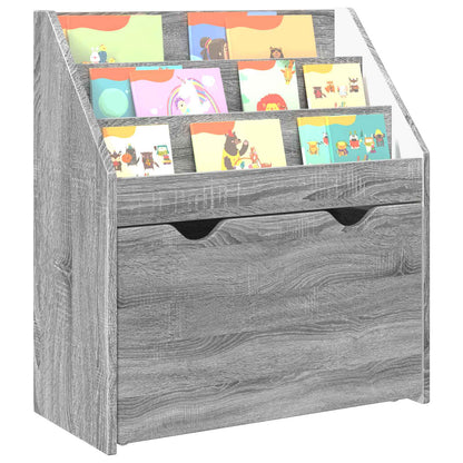 Kids Bookshelf Grey Sonoma 60 x 29.5 x 69 cm Engineered Wood