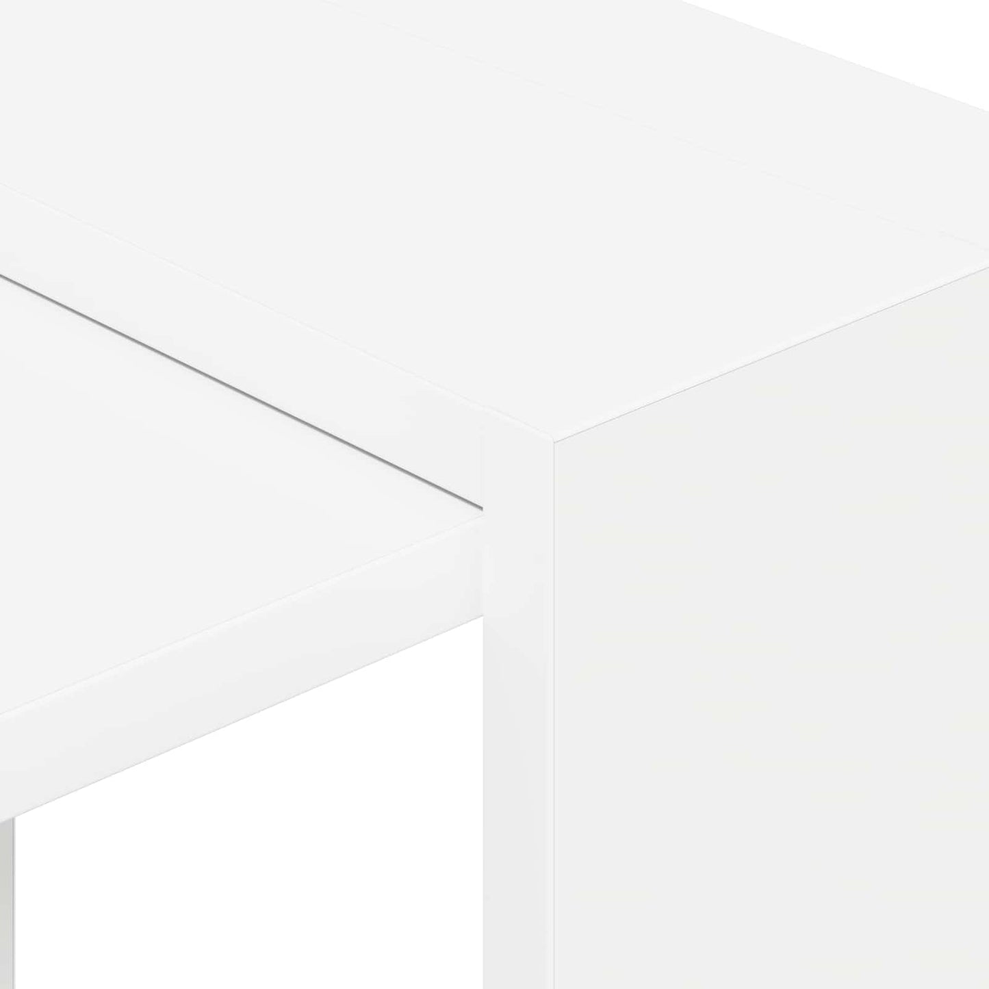 Bookshelf 2-Tier 52 x 25 x 71.5 cm Engineered Wood White