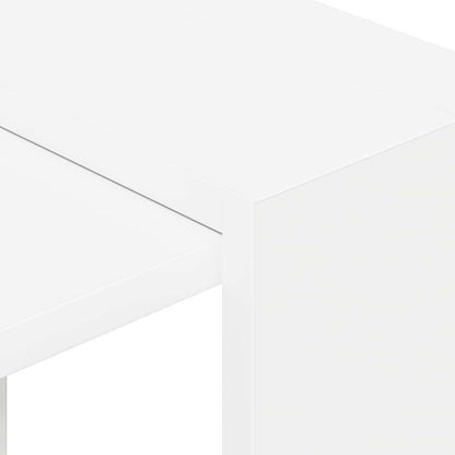 Bookshelf 2-Tier 52 x 25 x 71.5 cm Engineered Wood White