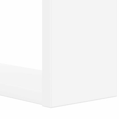 Bookshelf 2-Tier 52 x 25 x 71.5 cm Engineered Wood White