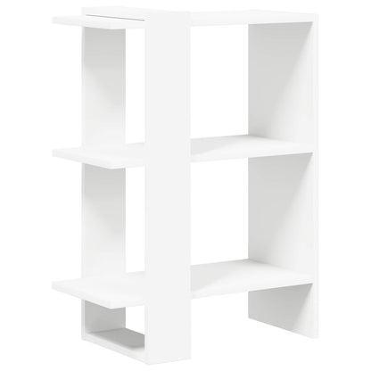 Bookshelf 2-Tier 52 x 25 x 71.5 cm Engineered Wood White