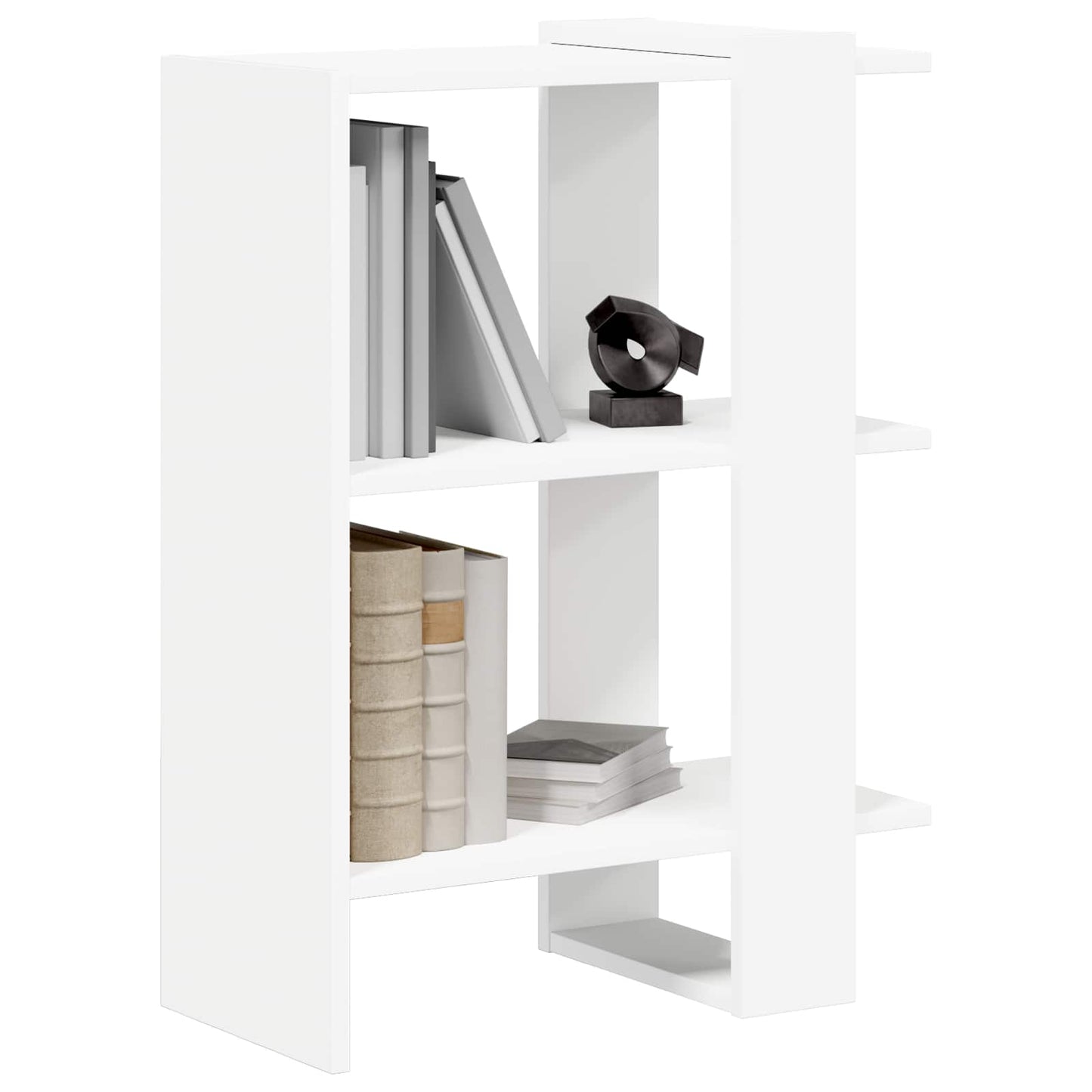 Bookshelf White 52 x 25 x 71.5 cm Engineered Wood