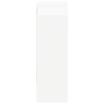 Bookshelf 2-Tier 52 x 25 x 71.5 cm Engineered Wood White