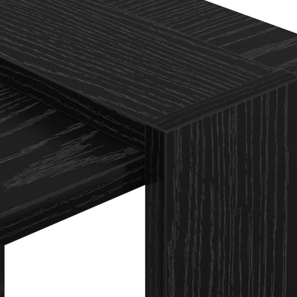 Bookshelf Black Oak 52 x 25 x 71.5 cm Engineered Wood