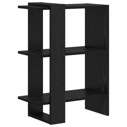 Bookshelf Black Oak 52 x 25 x 71.5 cm Engineered Wood