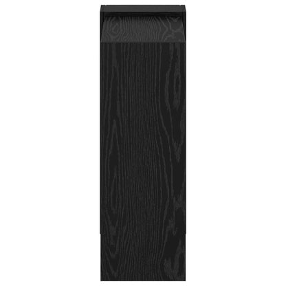 Bookshelf Black Oak 52 x 25 x 71.5 cm Engineered Wood