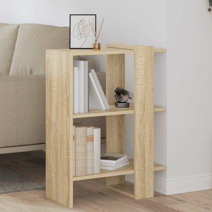 Bookshelf 2-Tier 52 x 25 x 71.5 cm Engineered Wood Sonoma Oak