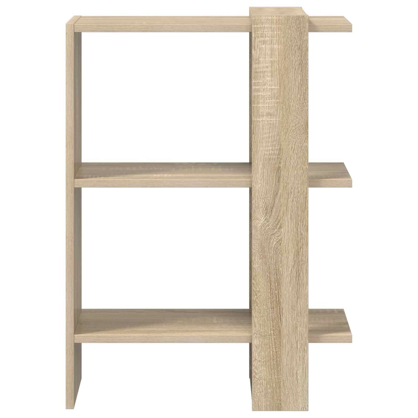 Bookshelf 2-Tier 52 x 25 x 71.5 cm Engineered Wood Sonoma Oak