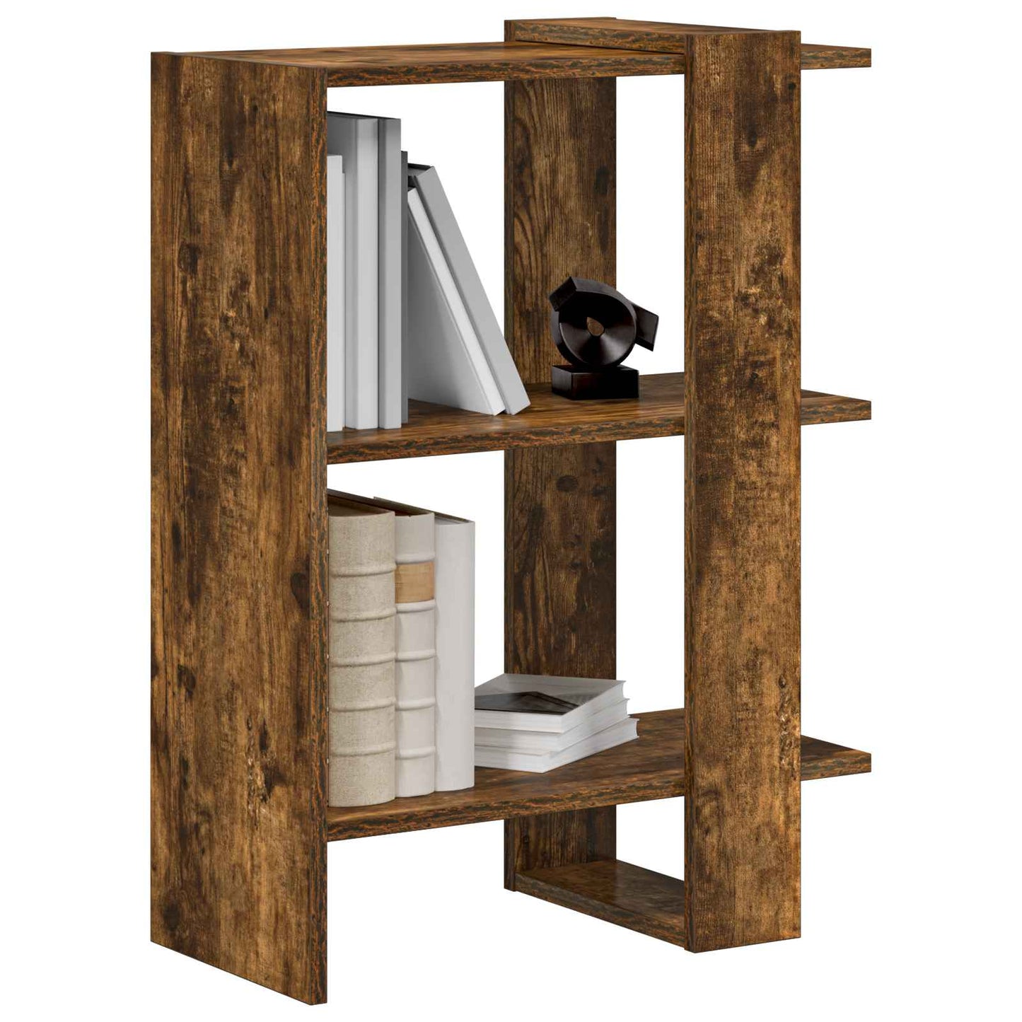 Bookshelf Smoked Oak 52 x 25 x 71.5 cm Engineered Wood