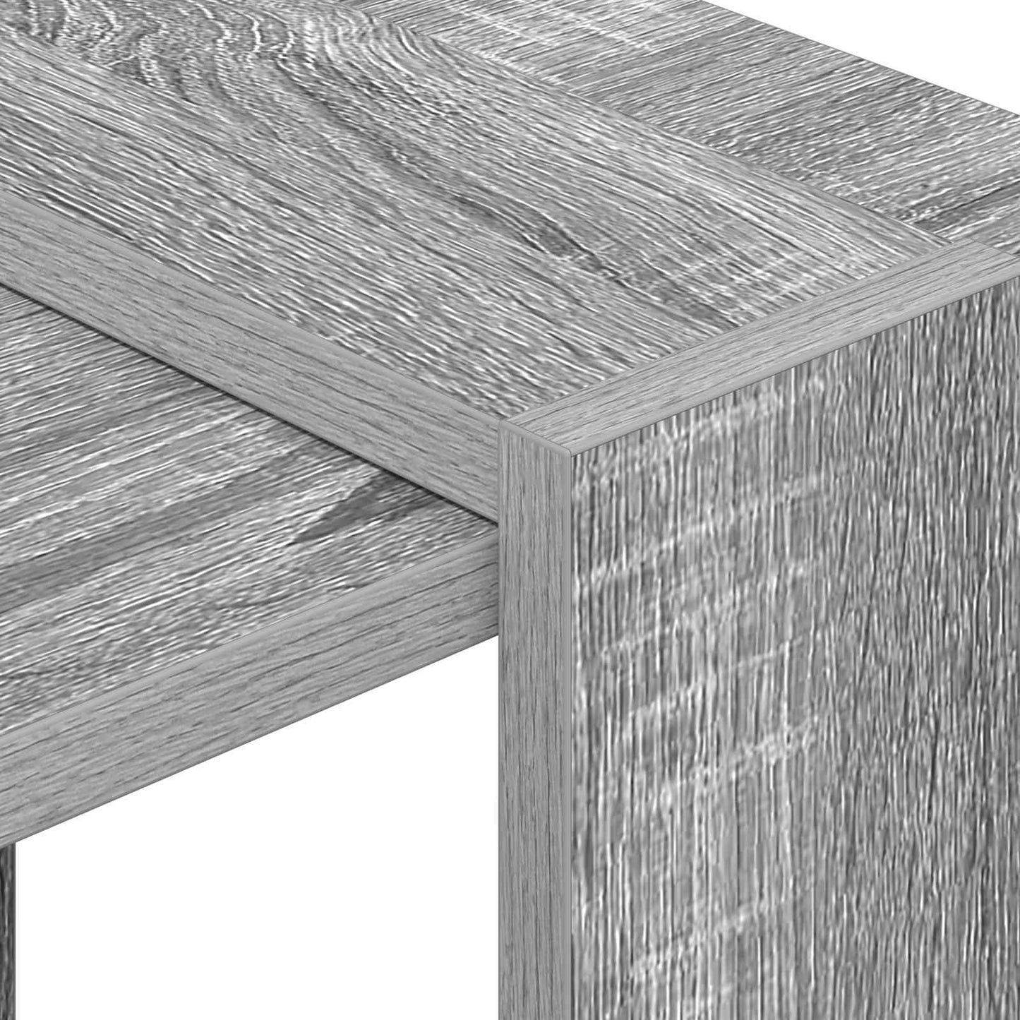 Bookshelf 2-Tier 52 x 25 x 71.5 cm Engineered Wood Grey Sonoma