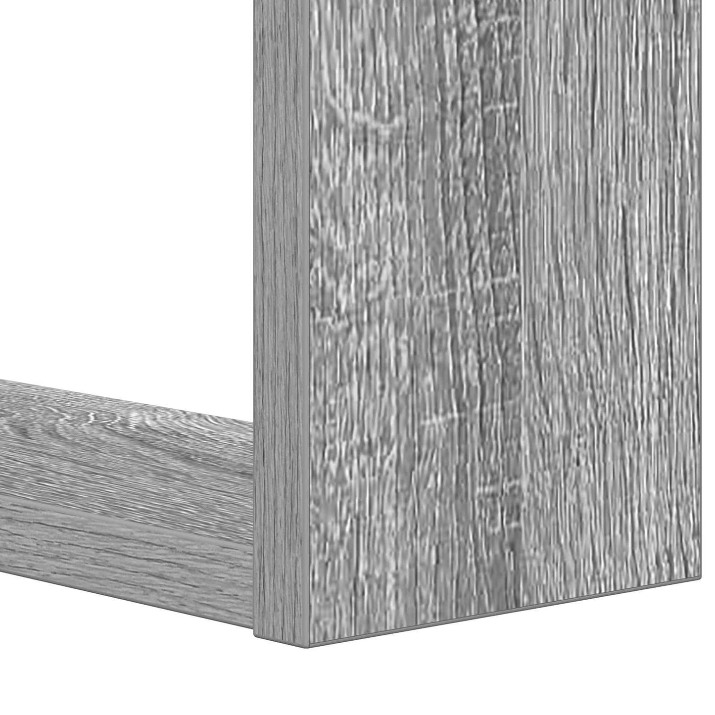 Bookshelf 2-Tier 52 x 25 x 71.5 cm Engineered Wood Grey Sonoma