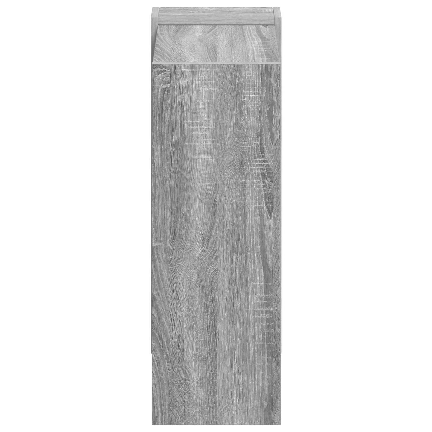 Bookshelf 2-Tier 52 x 25 x 71.5 cm Engineered Wood Grey Sonoma