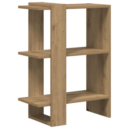 Bookshelf 2-Tier 52 x 25 x 71.5 cm Engineered Wood Artisan Oak