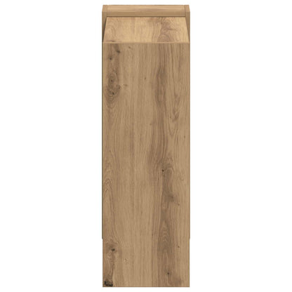 Bookshelf 2-Tier 52 x 25 x 71.5 cm Engineered Wood Artisan Oak