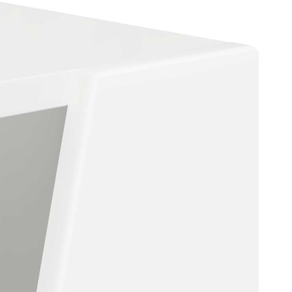 Side Shelf White 33 x 32 x 70.5 cm Engineered Wood