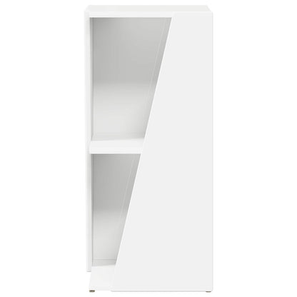 Side Shelf White 33 x 32 x 70.5 cm Engineered Wood