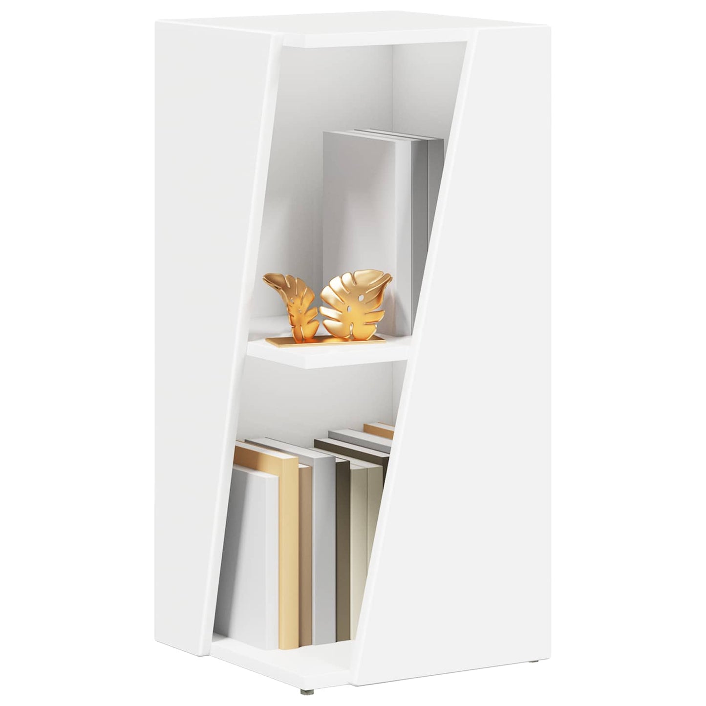 Side Shelf White 33 x 32 x 70.5 cm Engineered Wood