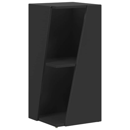 Side Shelf Black 33 x 32 x 70.5 cm Engineered Wood
