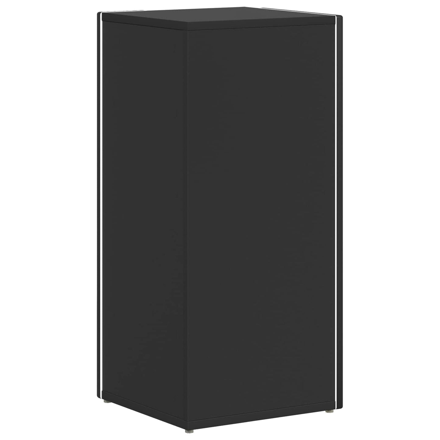 Side Shelf Black 33 x 32 x 70.5 cm Engineered Wood