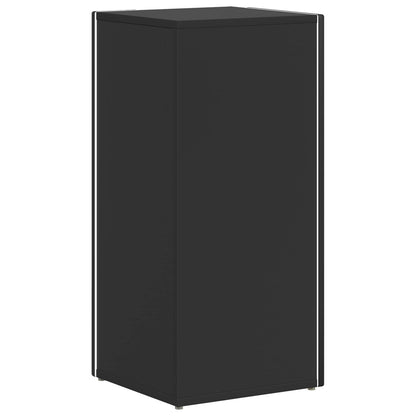Side Shelf Black 33 x 32 x 70.5 cm Engineered Wood