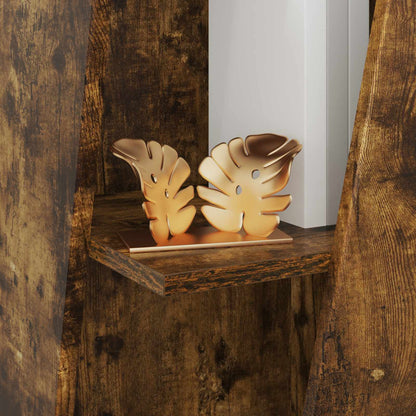 Side Shelf Smoked Oak 33 x 32 x 70.5 cm Engineered Wood