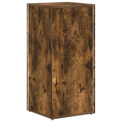 Side Shelf Smoked Oak 33 x 32 x 70.5 cm Engineered Wood