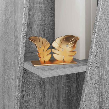 Side Shelf Grey Sonoma 33 x 32 x 70.5 cm Engineered Wood