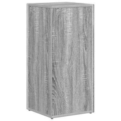 Side Shelf Grey Sonoma 33 x 32 x 70.5 cm Engineered Wood