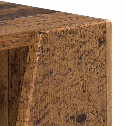 Side Shelf Old Wood 33 x 32 x 70.5 cm Engineered Wood