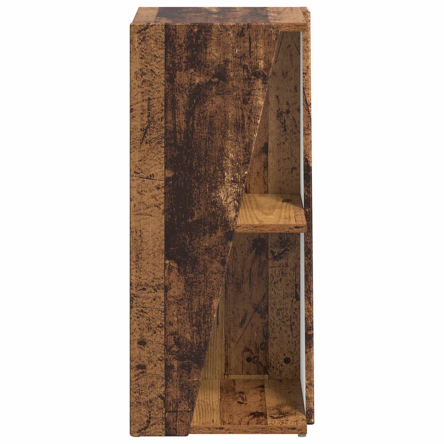 Side Shelf Old Wood 33 x 32 x 70.5 cm Engineered Wood