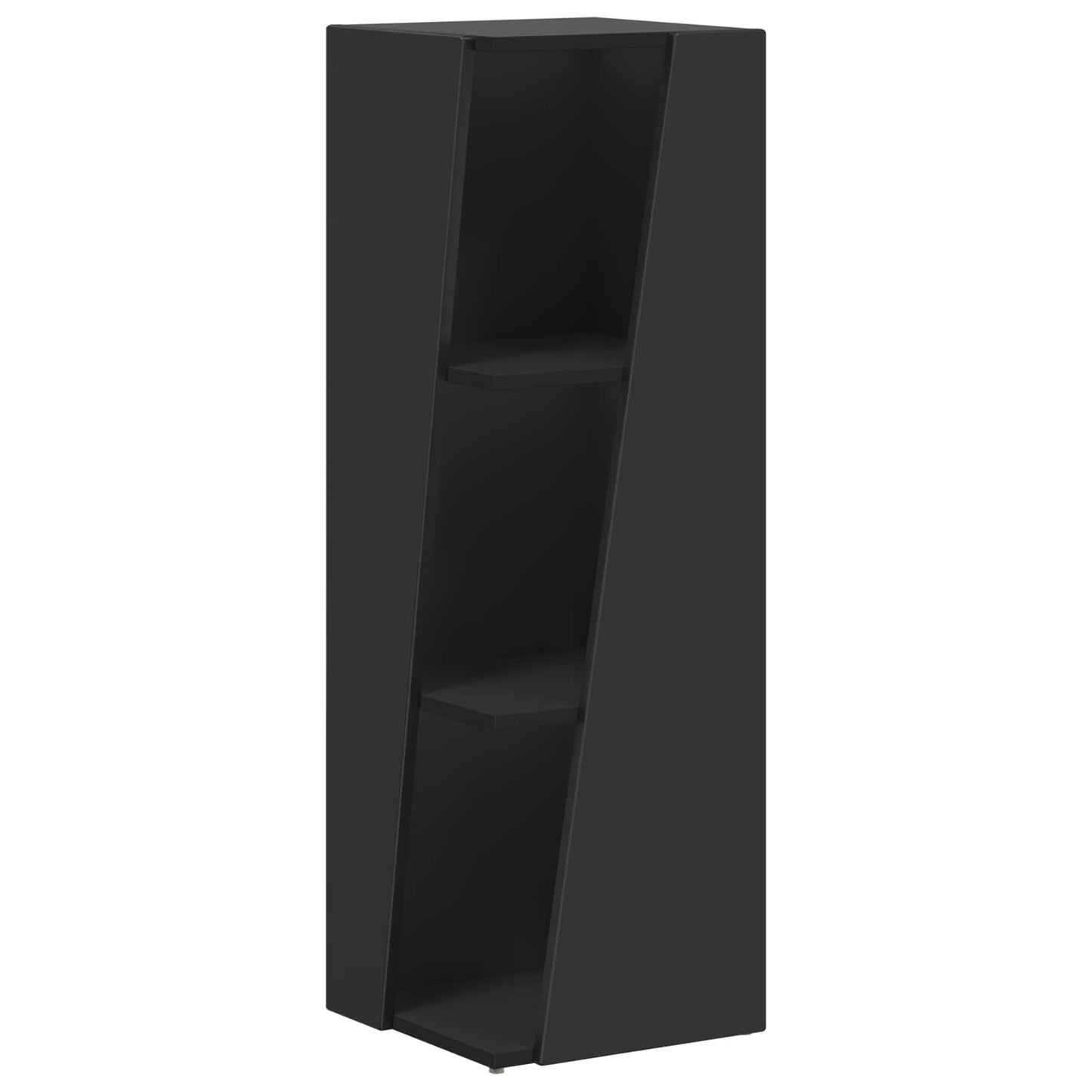 Side Shelf Black 33 x 32 x 100.5 cm Engineered Wood