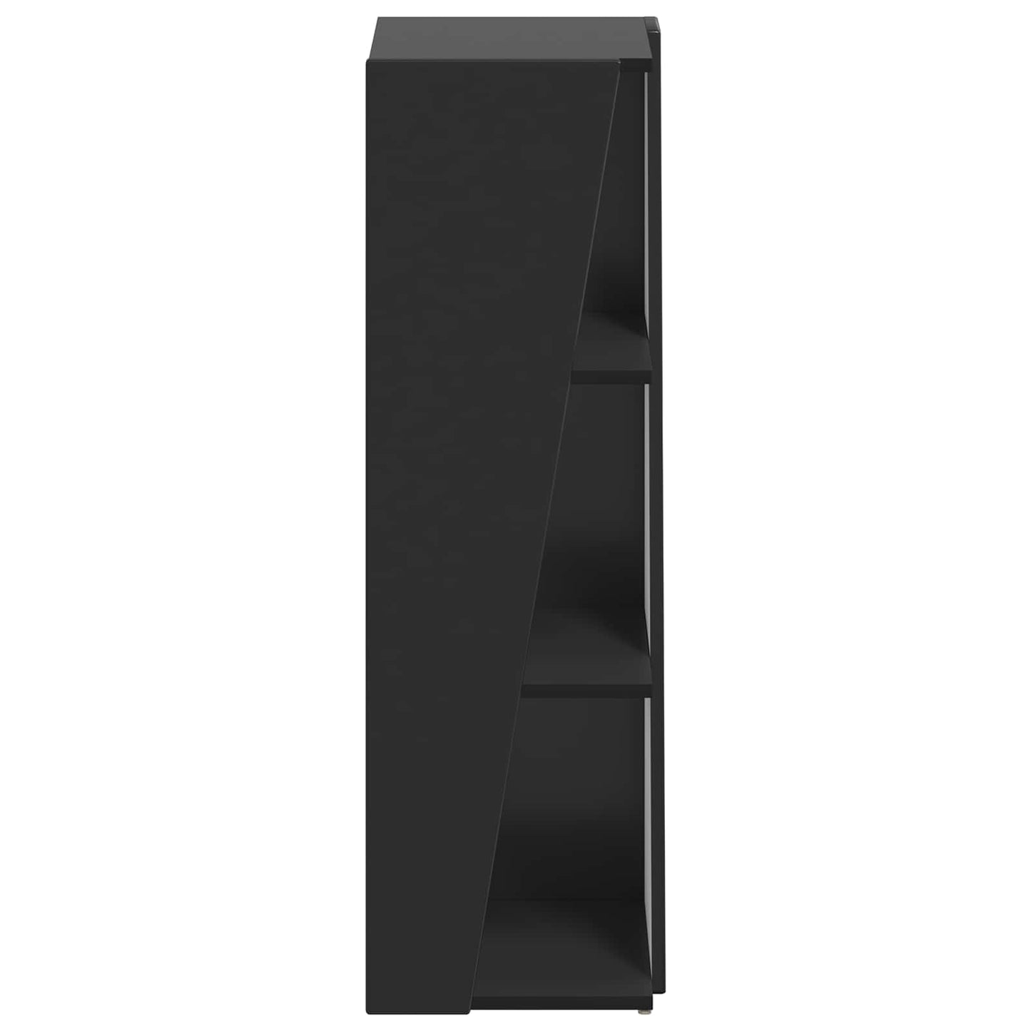 Side Shelf Black 33 x 32 x 100.5 cm Engineered Wood