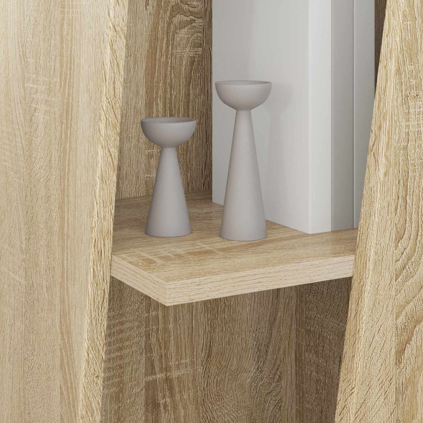 Side Shelf Sonoma Oak 33 x 32 x 100.5 cm Engineered Wood