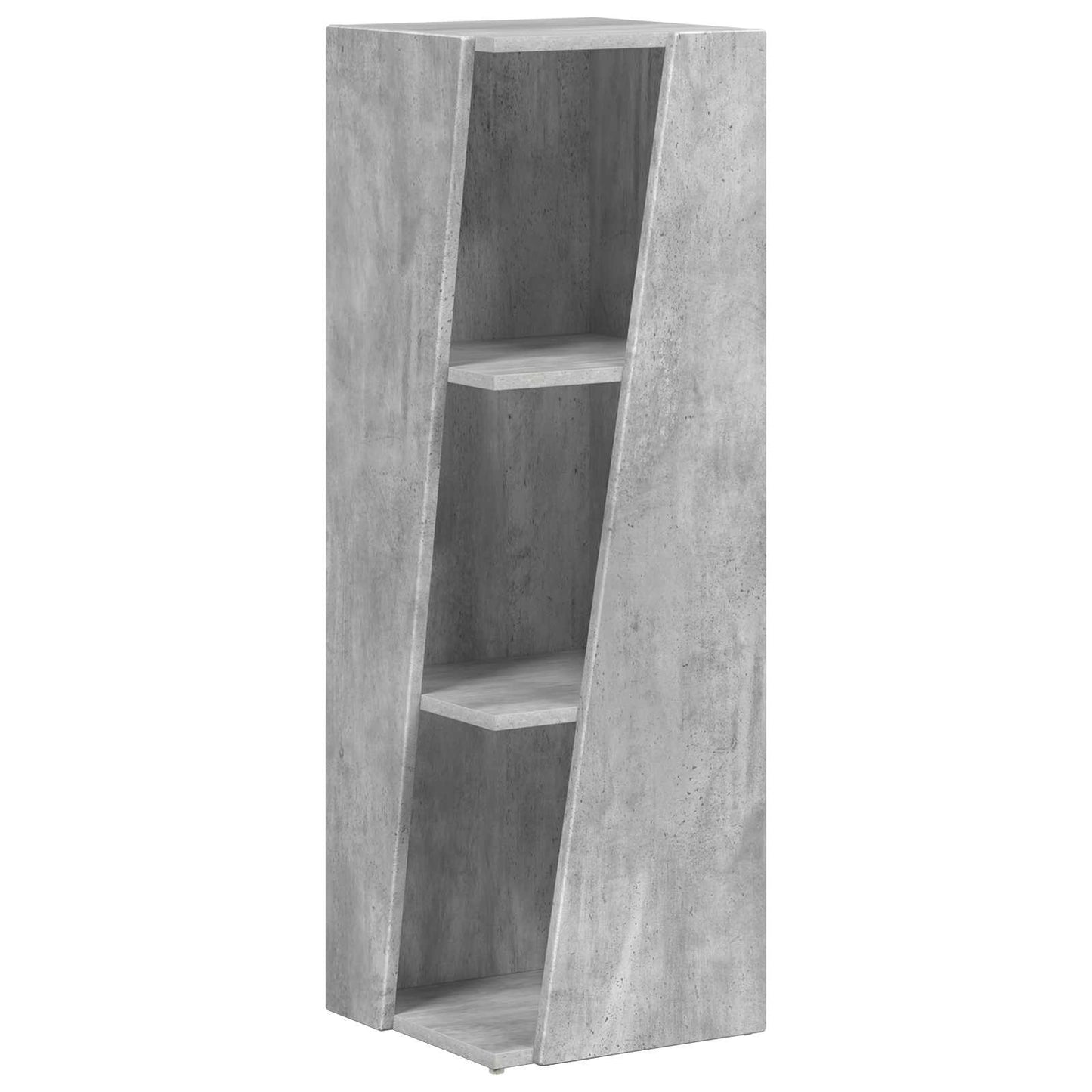 Side Shelf Concrete Grey 33 x 32 x 100.5 cm Engineered Wood