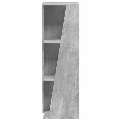 Side Shelf Concrete Grey 33 x 32 x 100.5 cm Engineered Wood