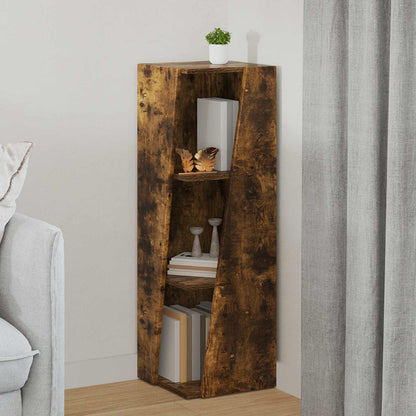 Side Shelf Smoked Oak 33 x 32 x 100.5 cm Engineered Wood