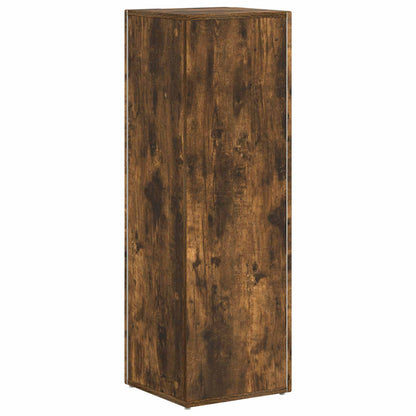 Side Shelf Smoked Oak 33 x 32 x 100.5 cm Engineered Wood