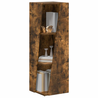 Side Shelf Smoked Oak 33 x 32 x 100.5 cm Engineered Wood