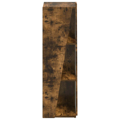 Side Shelf Smoked Oak 33 x 32 x 100.5 cm Engineered Wood
