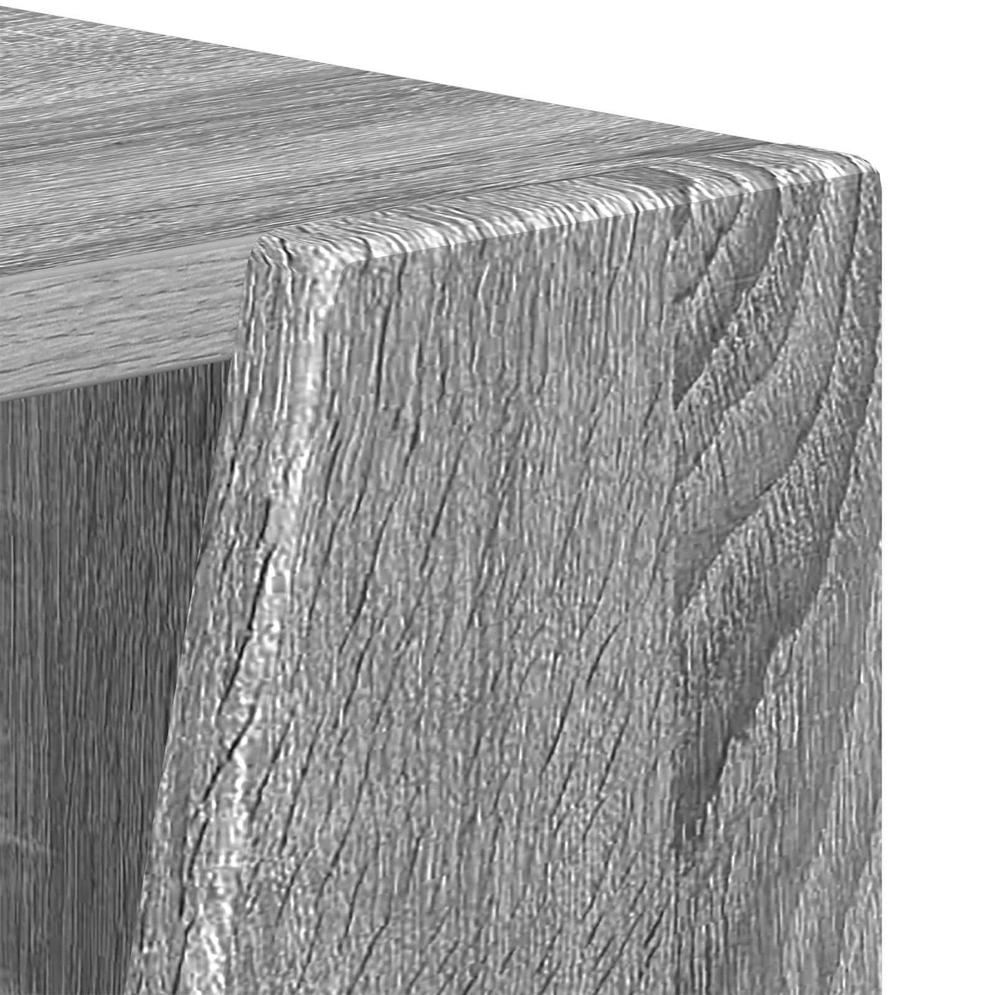 Side Shelf Grey Sonoma 33 x 32 x 100.5 cm Engineered Wood