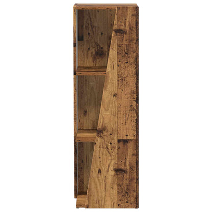 Side Shelf Old Wood 33 x 32 x 100.5 cm Engineered Wood
