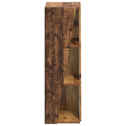 Side Shelf Old Wood 33 x 32 x 100.5 cm Engineered Wood